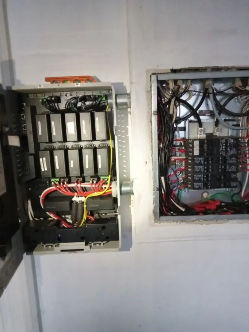 Electrical panel upgrade completed for Security Camera Wiring in Castroville
